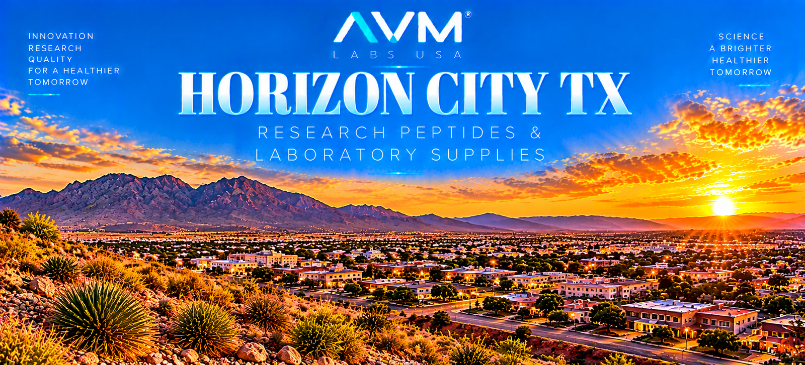 Research Peptides in Horizon City, Texas horizon city banner