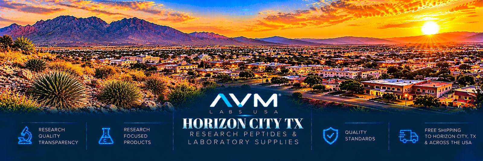 Research Peptides in Horizon City, Texas horizon city footer